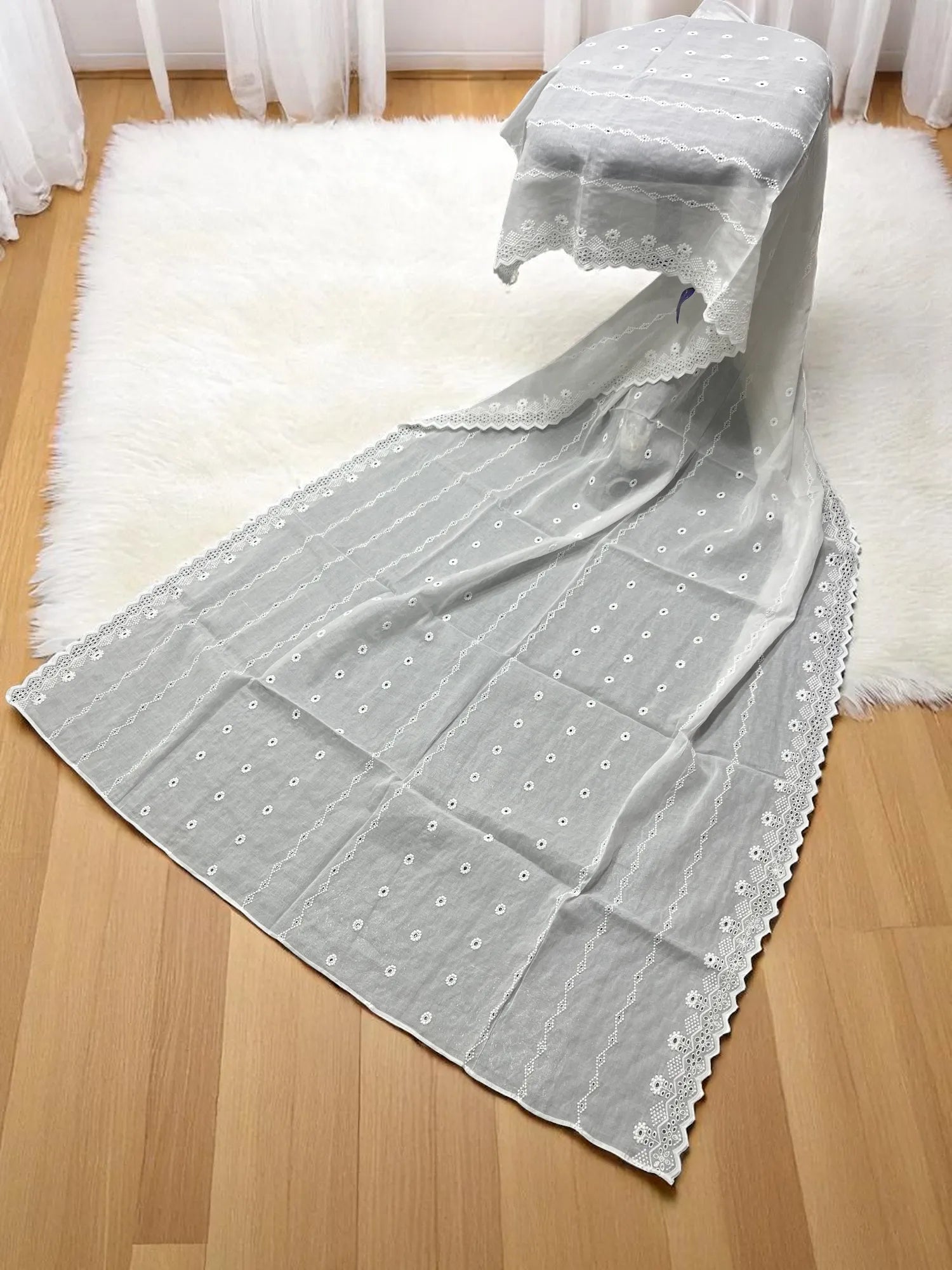 Elegant Embroidered Lawn Shawl Edit 2025 (25SH58-01)