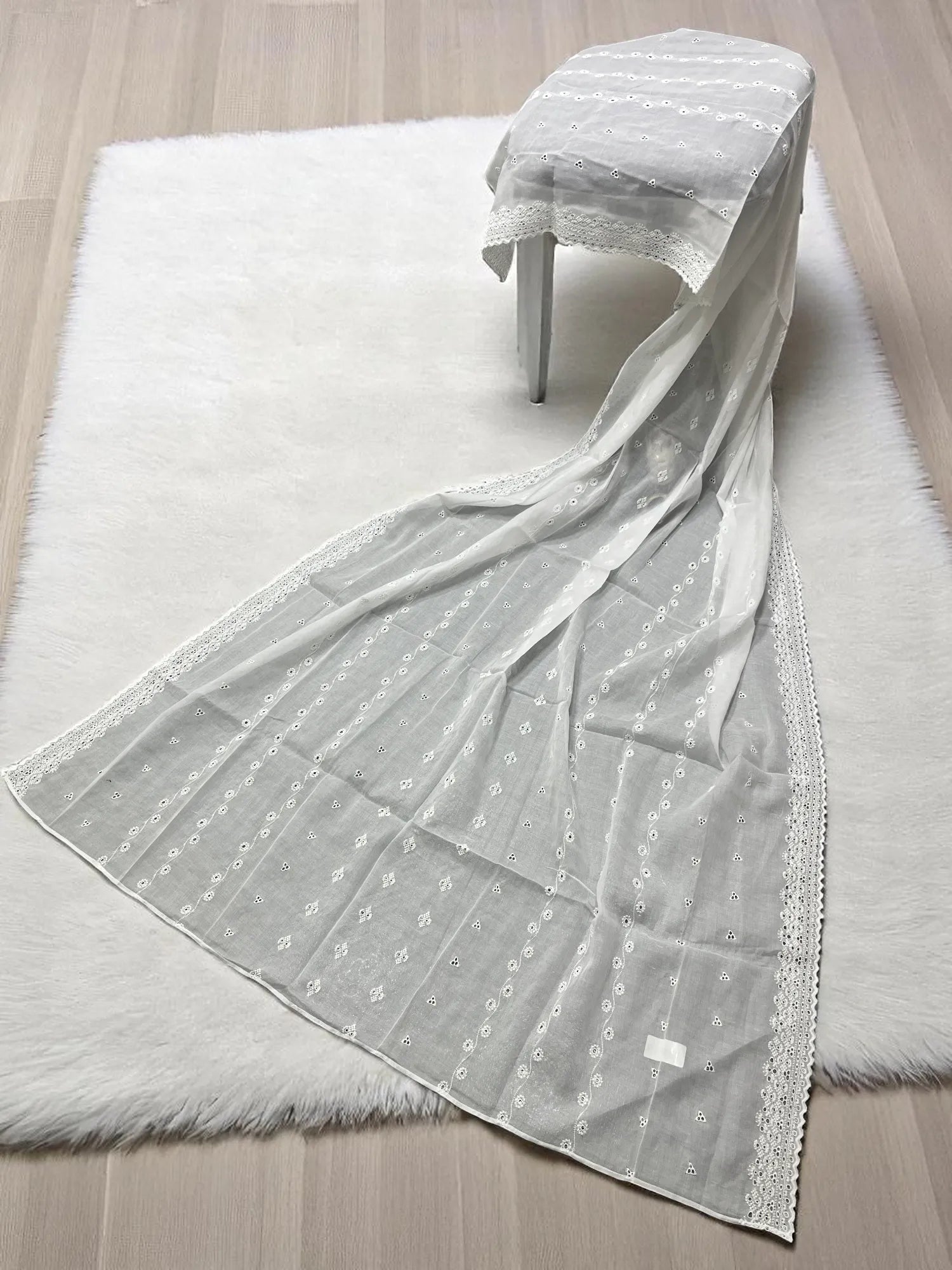 Elegant Embroidered Lawn Shawl Edit 2025 (25SH58-03)
