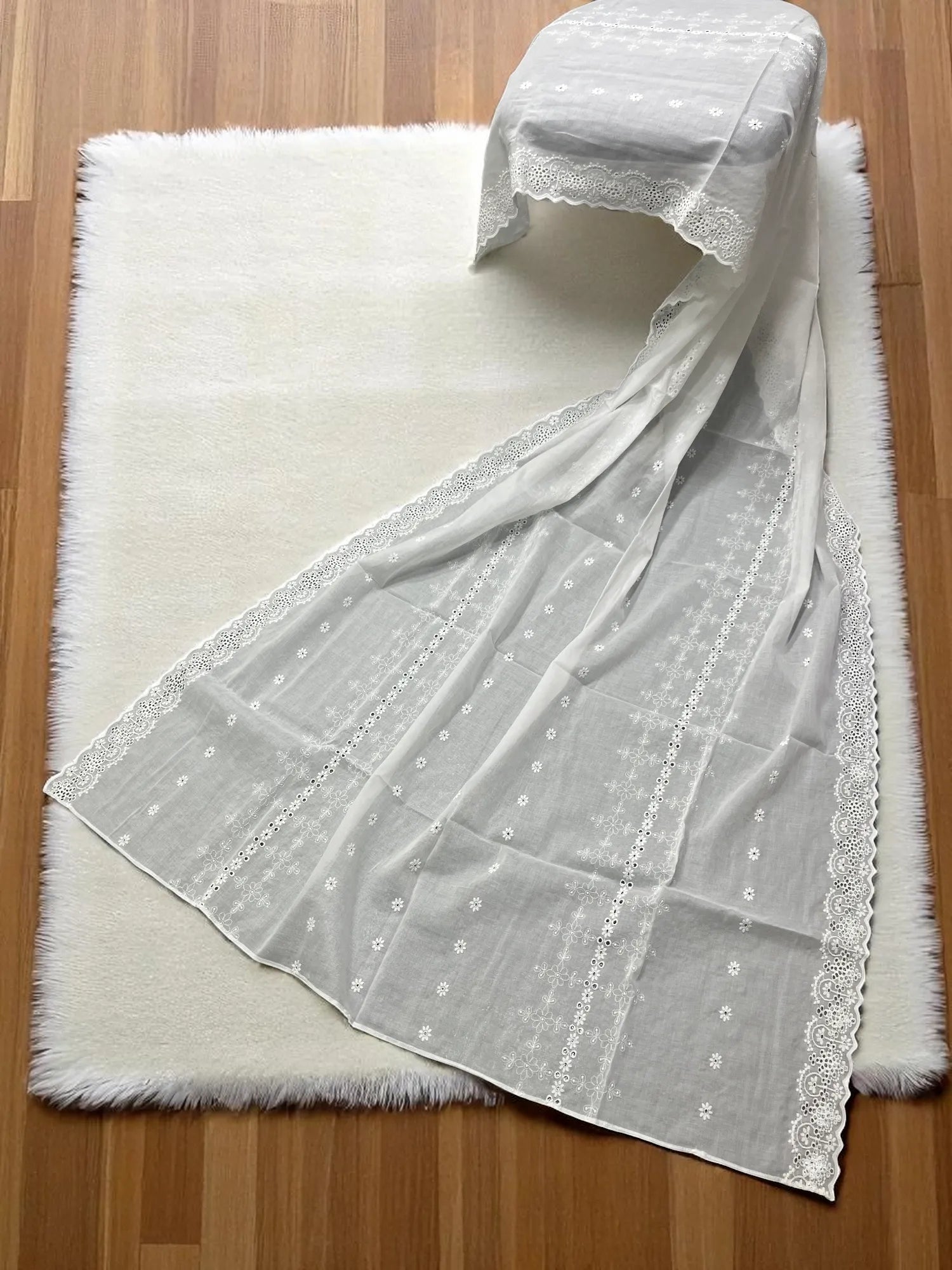 Elegant Embroidered Lawn Shawl Edit 2025 (25SH59-01)