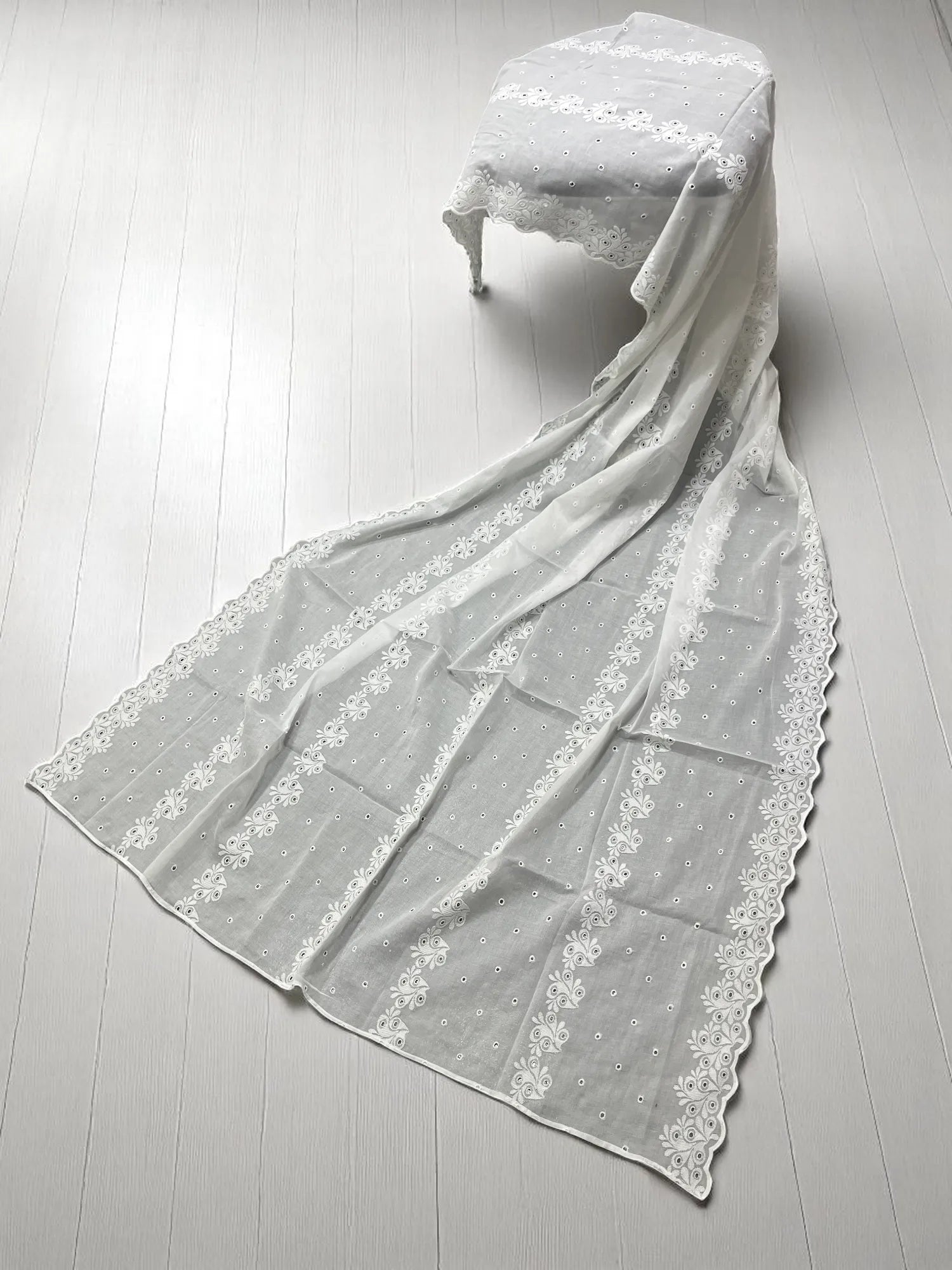 Elegant Embroidered Lawn Shawl Edit 2025 (25SH60-01)