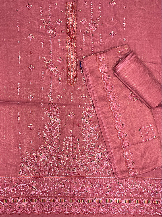 Elegant Embroidered Peach Leather Edit25 Vol-25DU04 (25DU04-03)