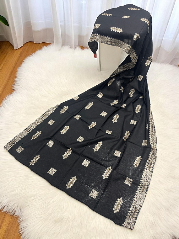 Elegant Embroidery Tila Work Lawn Shawl Edit25 (25SH50-07)