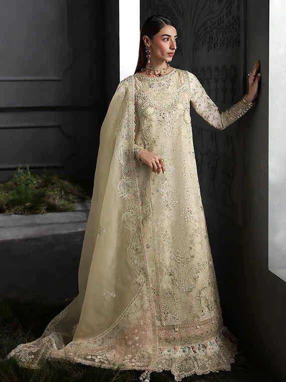 Elirah By Qalamkar Collection 2026 (MF 04 IVORY GRACE)