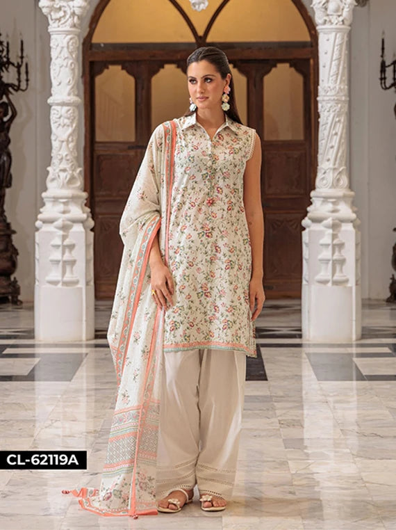 Elora A Floral Printed Lawn Collection 2026 By GulAhmed (CL-62135 A)