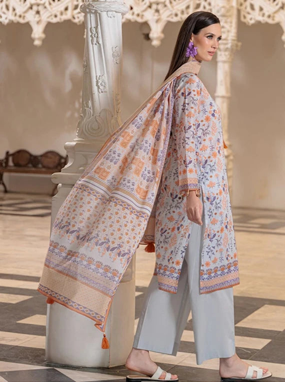 Elora A Floral Printed Lawn Collection 2026 By GulAhmed (CL-62136 B)