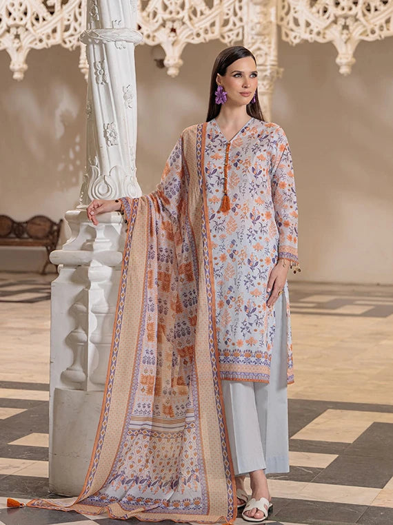 Elora A Floral Printed Lawn Collection 2026 By GulAhmed (CL-62136 B)