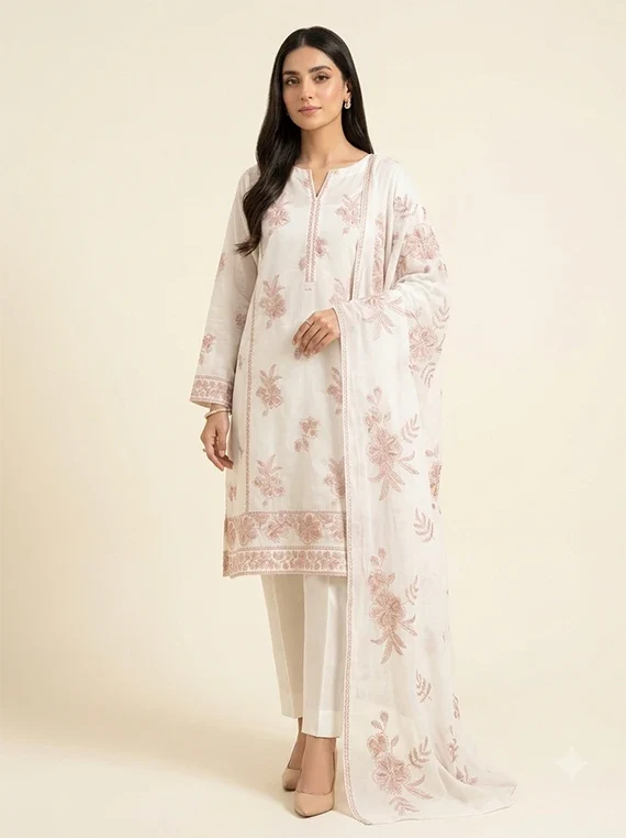 Embroidered Lawn Edit 2026 Vol-26DB54 (D-03)
