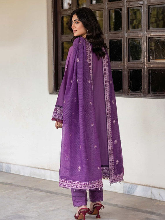 Embroidered Elite Lawn Collection 2026 (05-Dreamy Glint)