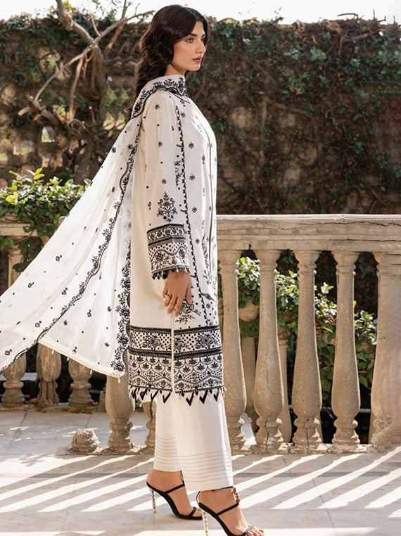 Embroidered Elite Lawn Collection 2026 (07-Ocean Pearl)