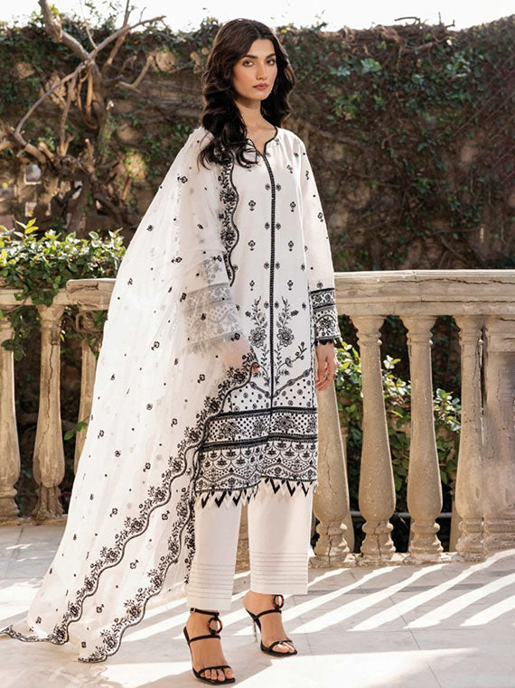 Embroidered Elite Lawn Collection 2026 (07-Ocean Pearl)