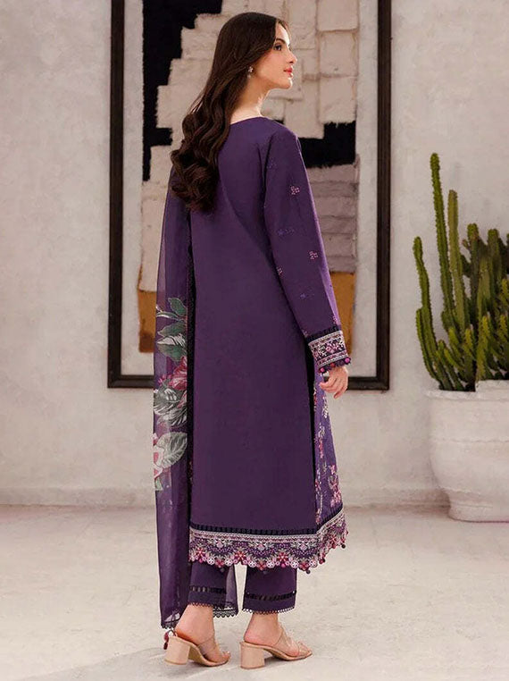 Embroidered Elite Lawn Collection 2026 (09-Whimsy Dreams)