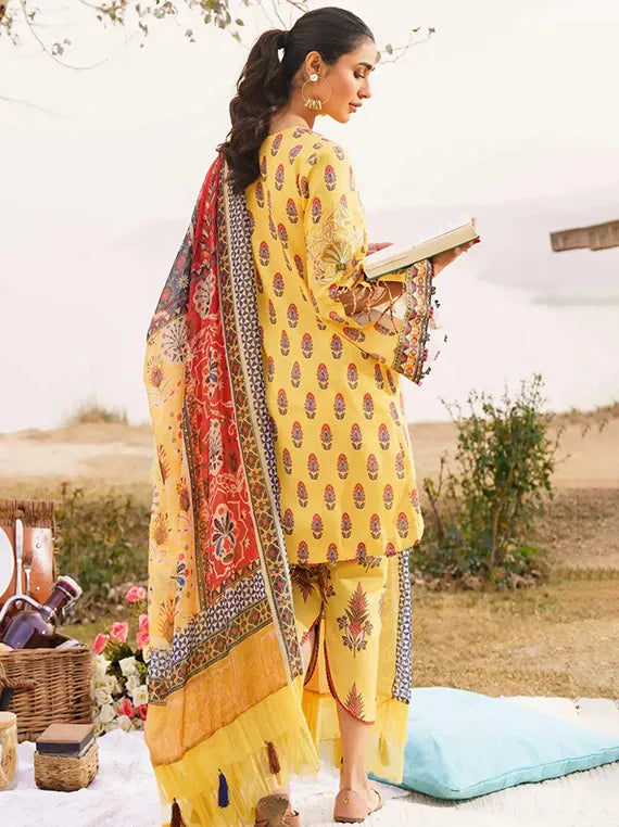 Embroidered Luxe Lawn Collection 2025 by Asifa and Nabeel (SONNET)
