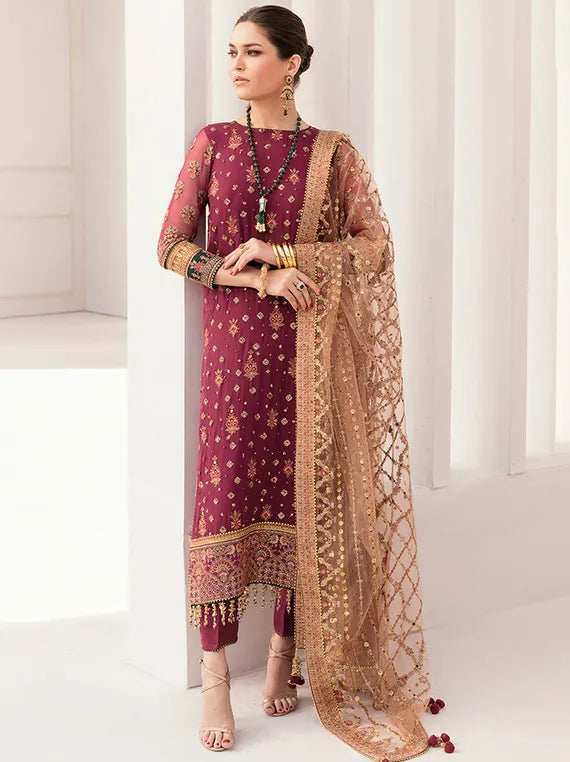 Embroidered Net Collection 2025 By Baroque (BQU-CH11-D02)