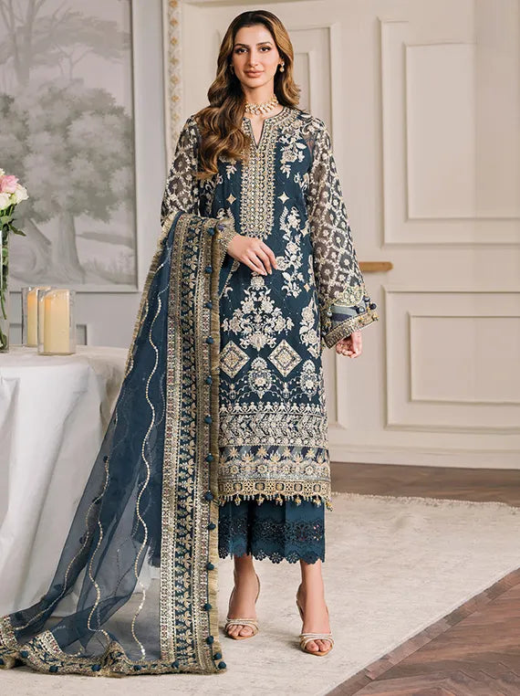 Embroidered Net Collection 2025 By Baroque (BQU-CH12-D01)