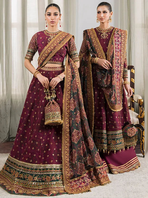Embroidered Net Collection 2025 By Baroque (BQU-CH12-D03)