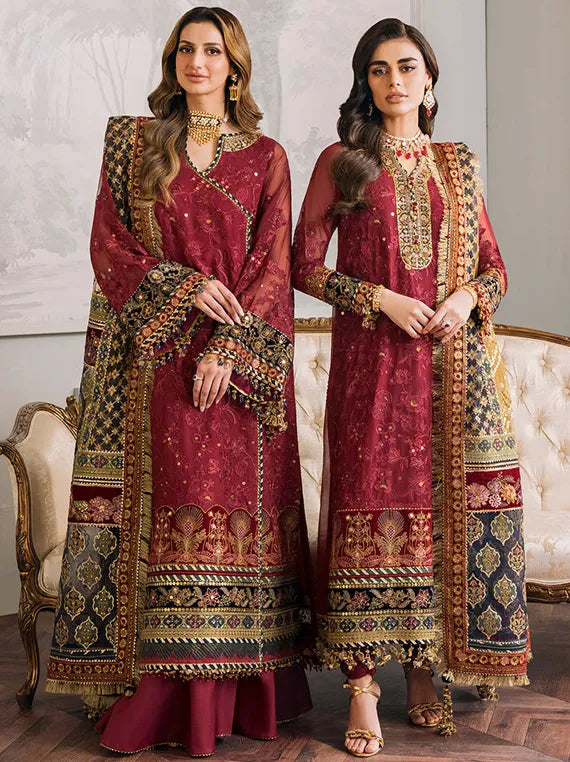 Embroidered Net Collection 2025 By Baroque (BQU-CH12-D07)