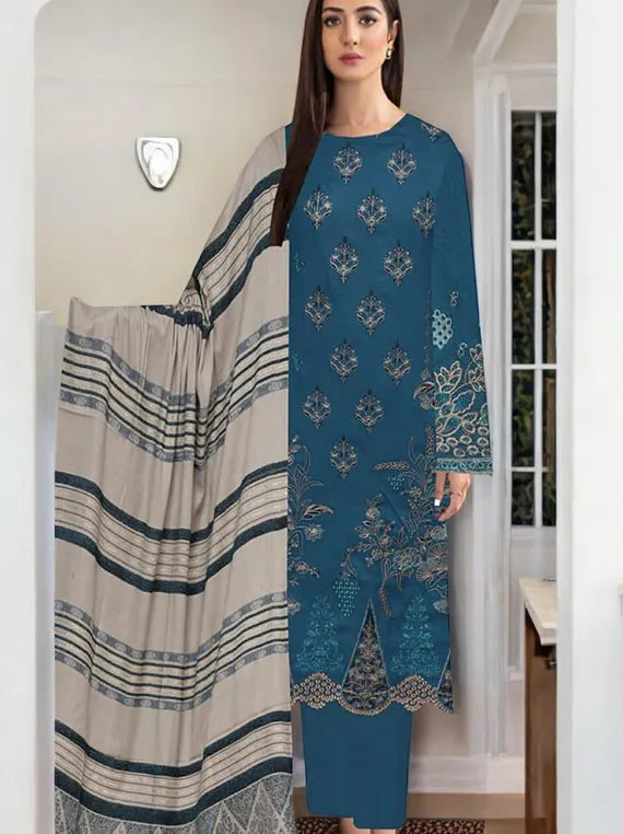 Embroidered Peach Collection 2024 By Hania Hadia Vol-517 (D-01)