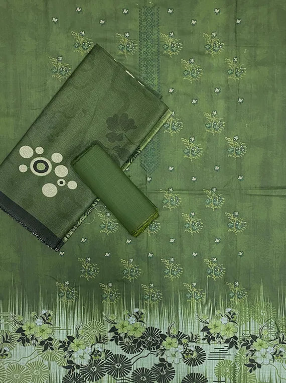 Embroidered Printed Peach Slub Edit 2025 Vol-25DB43 (D-07)