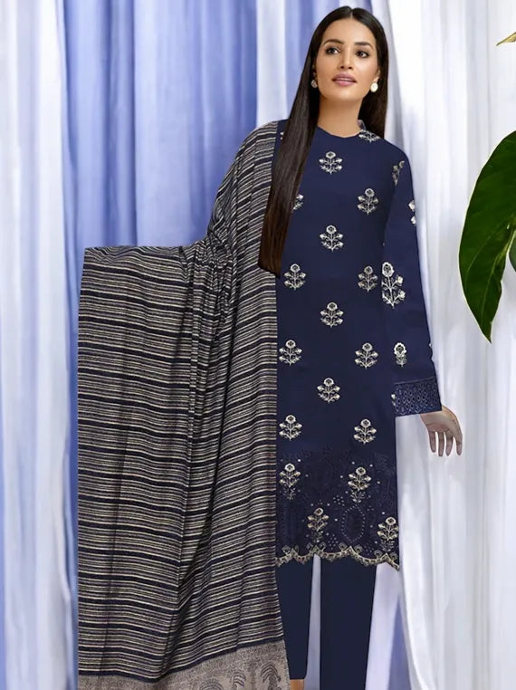 Embroidered Slub Peach Collection 2024 By Hania Hadia Vol-516 (D-03)