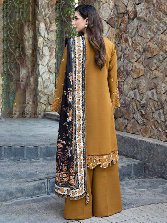 Eminence Embroidered Khaddar Collection 2025 By Farasha (02-SUNDUNE)