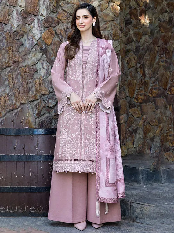 Eminence Embroidered Khaddar Collection 2025 By Farasha (06-BLUSHEN)