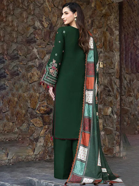 Eminence Embroidered Khaddar Collection 2025 By Farasha (07-DAISYWINK)
