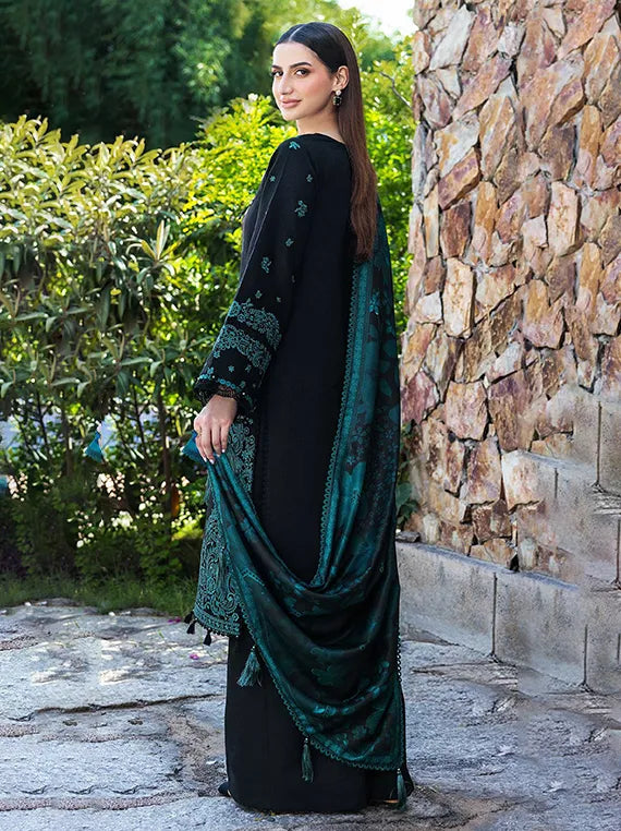 Eminence Embroidered Khaddar Collection 2025 By Farasha (09-SEPIA)