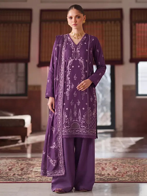 Emirah by Fantak Unstitched Embroidered Dhanak Collection'26 V-548 (D-01)