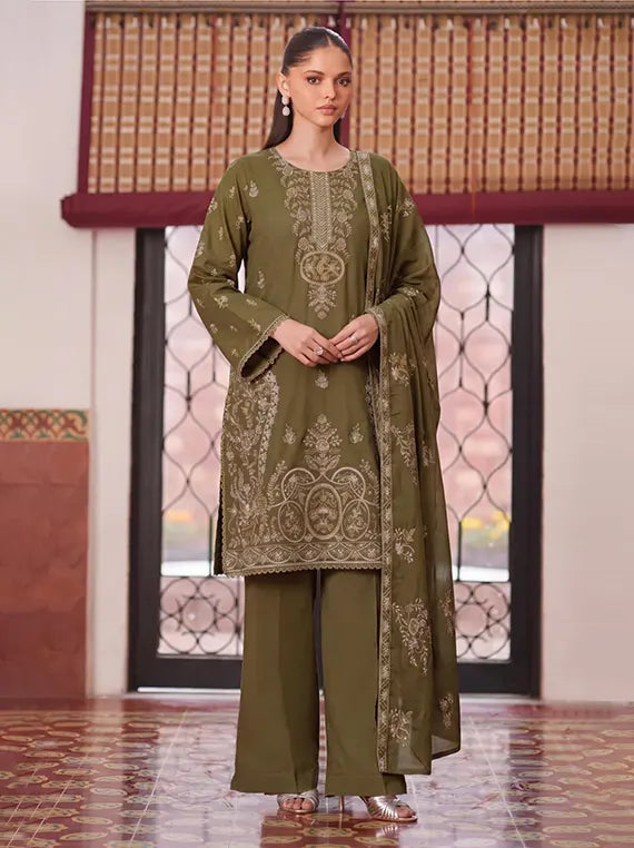 Emirah by Fantak Unstitched Embroidered Dhanak Collection'26 V-548 (D-03)