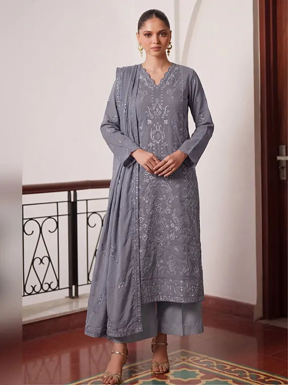 Emirah by Fantak Unstitched Embroidered Dhanak Collection'26 V-548 (D-06)