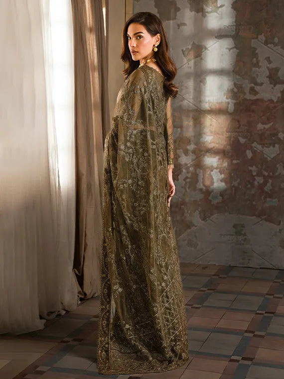 Emirah Luxury Embroidered Net Collection 2025 by Zarif (07-JAZAB)