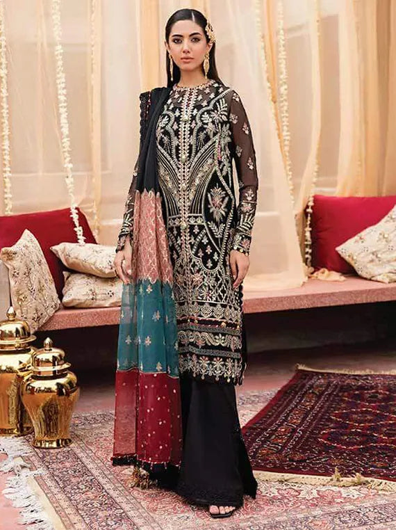 Ethereal Chiffon Embroidered Collection 2025 (AZ-09 Arash)