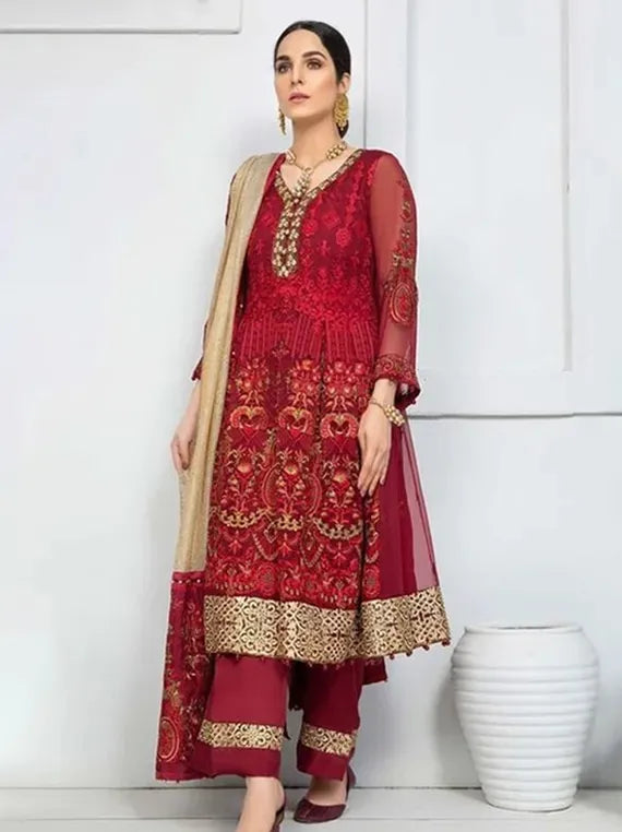 Ethereal Chiffon Embroidered Collection 2025