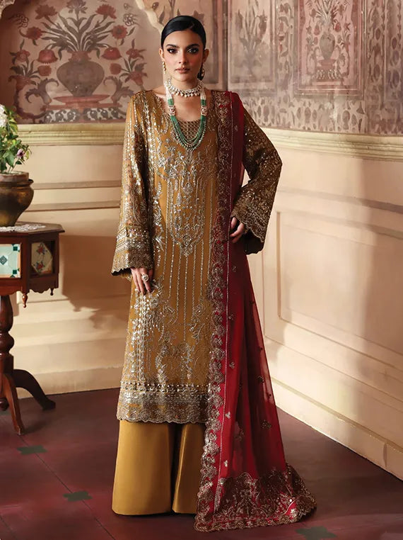 Evayna Embroidered Chiffon Collection 2025 By Gulaal