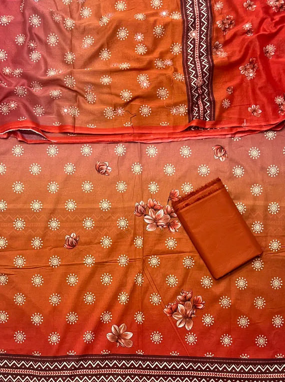 Exclusive Three Piece Printed Lawn Collection 2025 (25DA12-03)