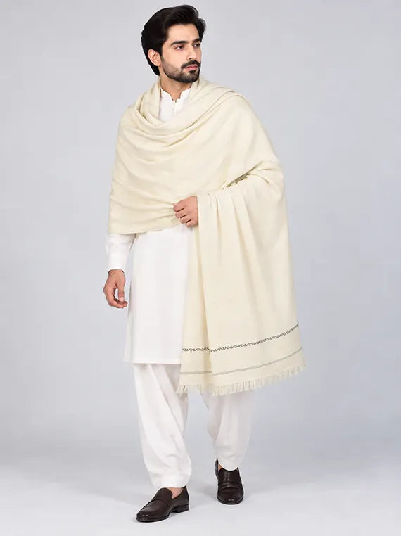 Exquisite Men's Wool Shawl Edit 2026 Vol-SW02 (D-04)