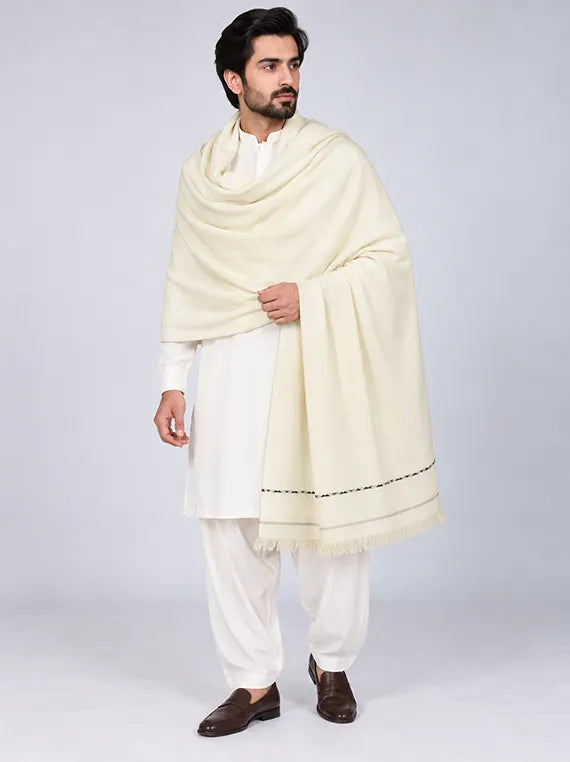 Exquisite Men's Wool Shawl Edit 2026 Vol-SW02 (D-06)