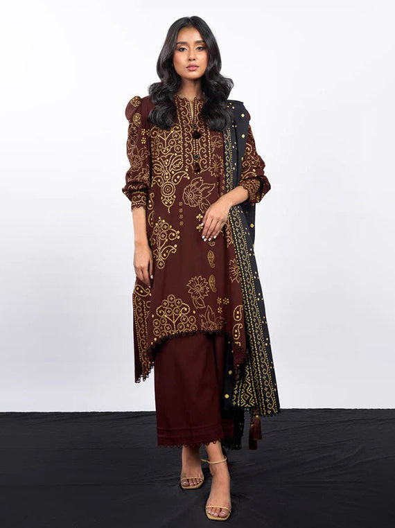 Signature Elegance Collection 2026 by Umar Poshak (Alkaram-FW-41-23-Maroon)