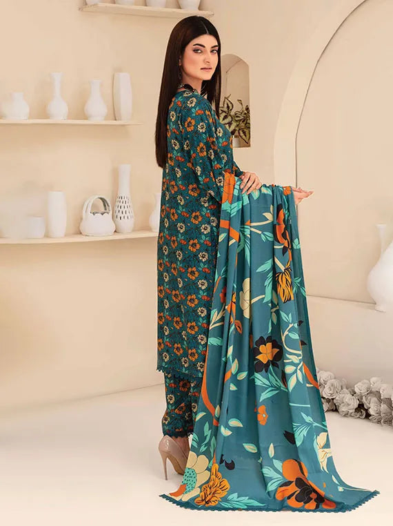 Fabiha Printed Linen Collection 2024 By Feroza (D-08)