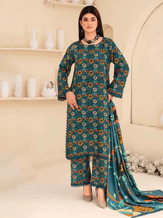 Fabiha Printed Linen Collection 2024 By Feroza (D-08)