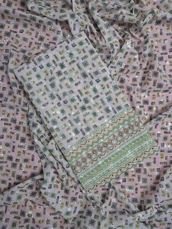 Fancy Chikankari Printed Lawn Shirt Edit 2025 (LI08-17)