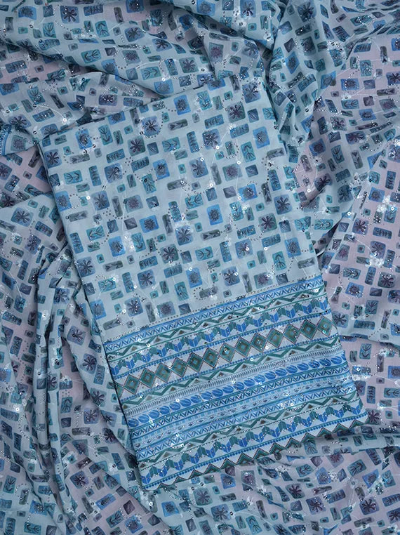 Fancy Chikankari Printed Lawn Shirt Edit 2025 (LI08-18)