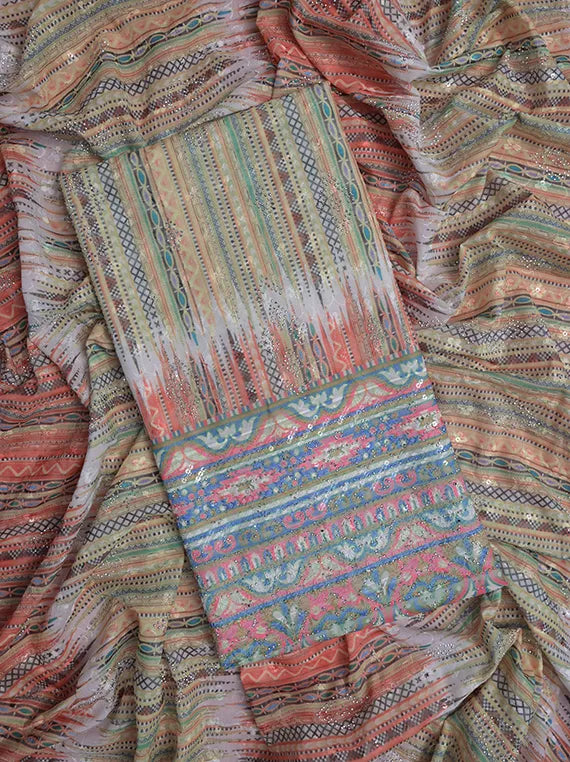 Fancy Chikankari Printed Lawn Shirt Edit 2025 (LI08-23)