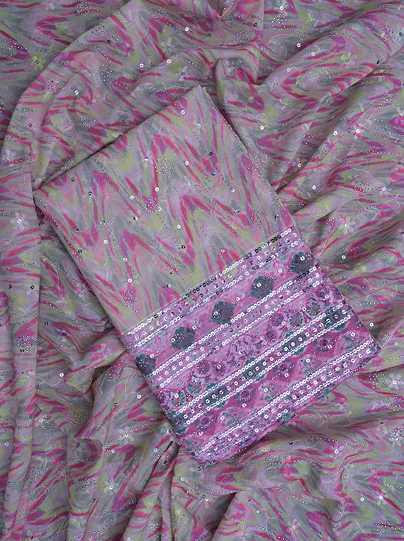 Fancy Chikankari Printed Lawn Shirt Edit 2025 (LI08-33)