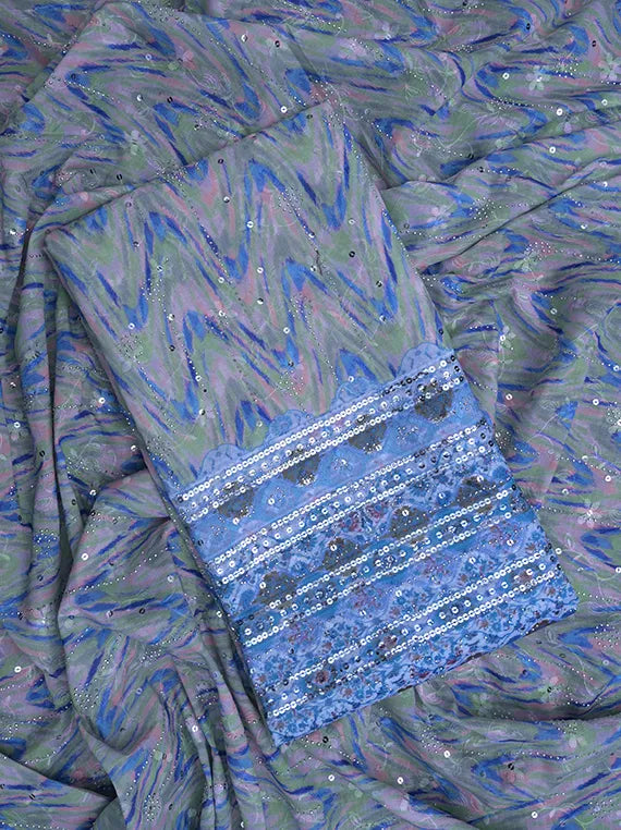 Fancy Chikankari Printed Lawn Shirt Edit 2025 (LI08-34)