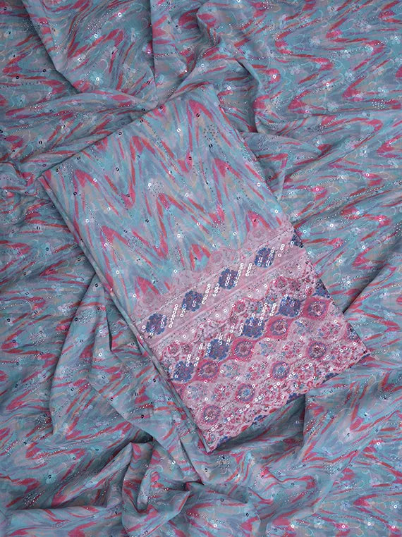 Fancy Chikankari Printed Lawn Shirt Edit 2025 (LI08-36)