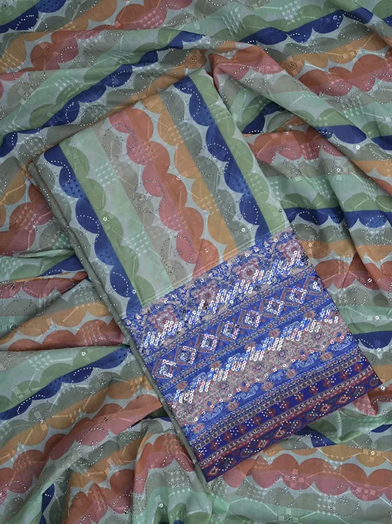 Fancy Chikankari Printed Lawn Shirt Edit 2025 (LI08-43)