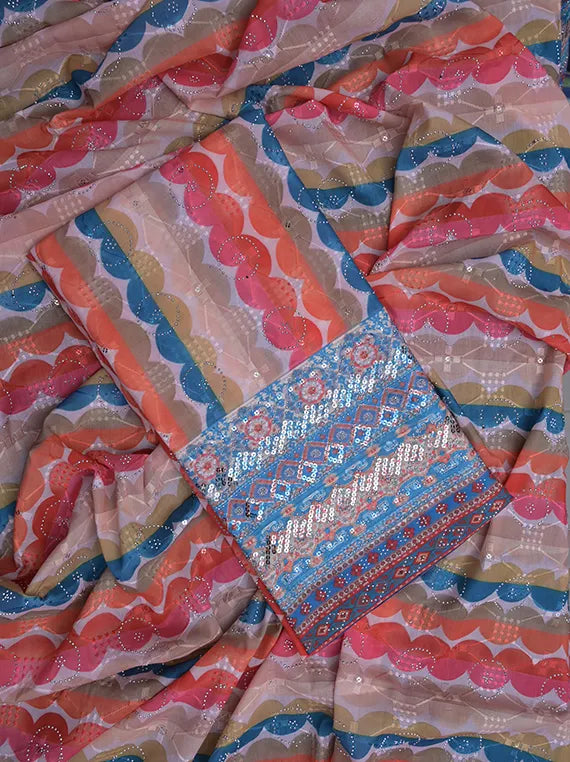 Fancy Chikankari Printed Lawn Shirt Edit 2025 (LI08-44)