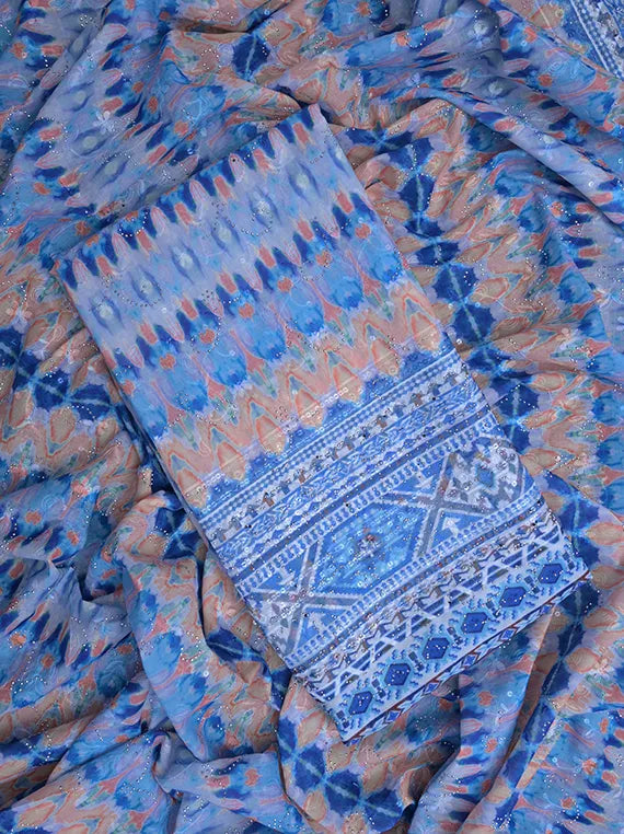 Fancy Chikankari Printed Lawn Shirt Edit 2025 (LI08-46)