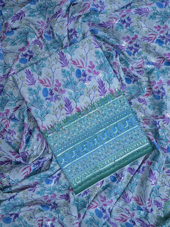 Fancy Chikankari Printed Lawn Shirt Edit 2025 (LI08-52)